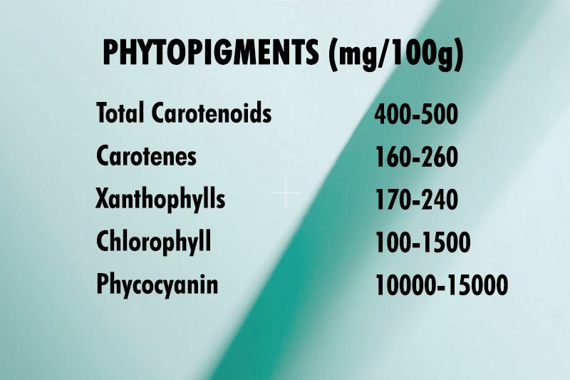 NUTRITIONAL ANALYSIS - PHYTOPIGMENTS